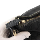 GUCCI GG Canvas Abbey Shoulder Bag Black Gold 131326 Auth bs29715-10
