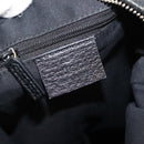 GUCCI GG Canvas Abbey Shoulder Bag Black Gold 131326 Auth bs29715-19