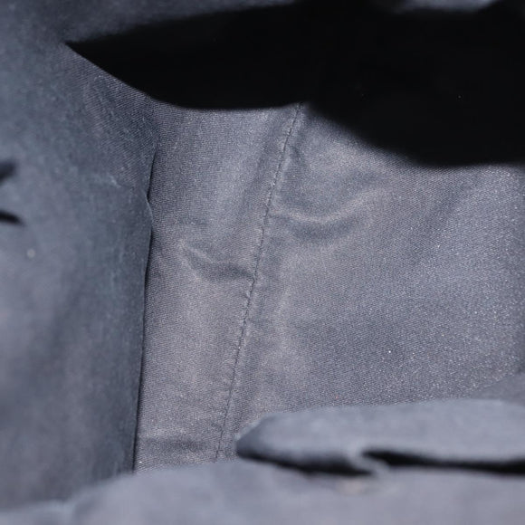 GUCCI GG Canvas Abbey Shoulder Bag Black Gold 131326 Auth bs29715