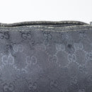 GUCCI GG Canvas Abbey Shoulder Bag Black Gold 131326 Auth bs29715-3