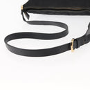 GUCCI GG Canvas Abbey Shoulder Bag Black Gold 131326 Auth bs29715-8