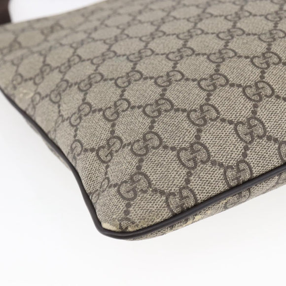 GUCCI GG Supreme Shoulder Bag PVC Beige Gold 295257 Auth bs29716