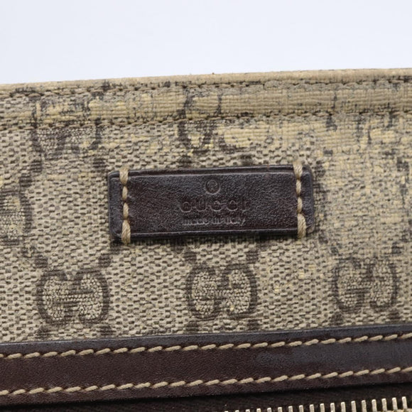 GUCCI GG Supreme Shoulder Bag PVC Beige Gold 295257 Auth bs29716