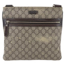 GUCCI GG Supreme Shoulder Bag PVC Beige Gold 295257 Auth bs29716-2