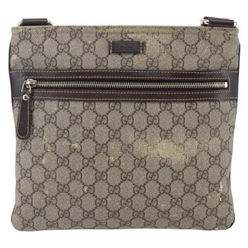 GUCCI GG Supreme Shoulder Bag PVC Beige Gold 295257 Auth bs29716 - 0