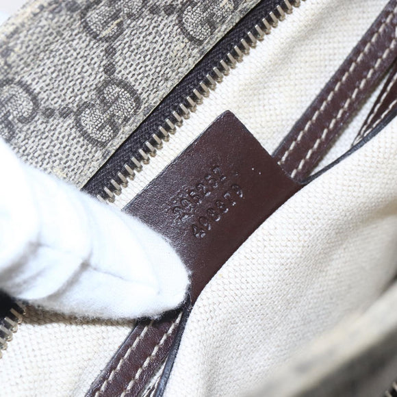 GUCCI GG Supreme Shoulder Bag PVC Beige Gold 295257 Auth bs29716