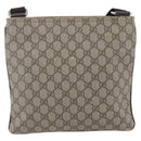 GUCCI GG Supreme Shoulder Bag PVC Beige Gold 295257 Auth bs29716-3