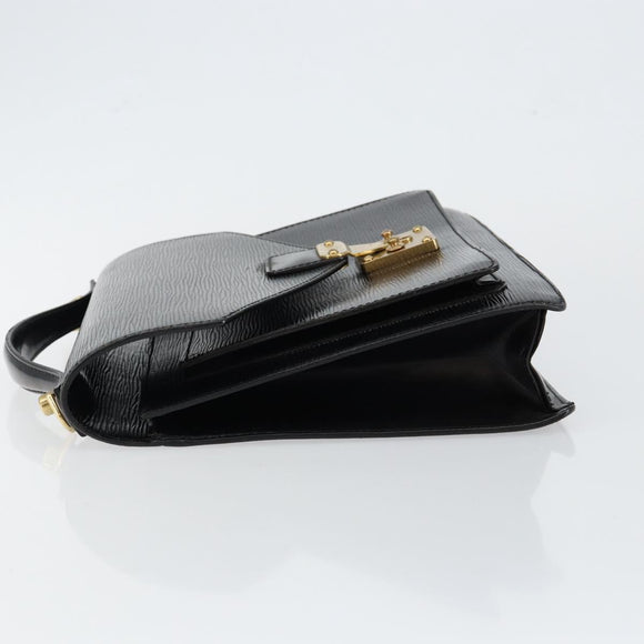 LOUIS VUITTON Epi Monceau 28 Hand Bag Black M52122 LV Auth bs29721