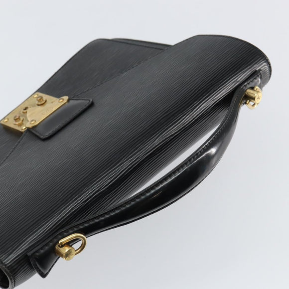 LOUIS VUITTON Epi Monceau 28 Hand Bag Black M52122 LV Auth bs29721