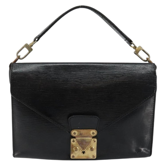 LOUIS VUITTON Epi Biface Clutch Bag Black M52322 LV Auth bs29726