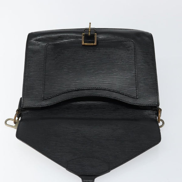 LOUIS VUITTON Epi Biface Clutch Bag Black M52322 LV Auth bs29726