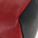 LOUIS VUITTON Epi Petit Noe Bag By Color Black Red M44172 LV Auth bs29727-9