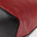 LOUIS VUITTON Epi Petit Noe Bag By Color Black Red M44172 LV Auth bs29727-16