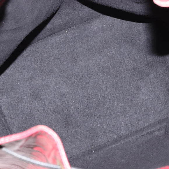 LOUIS VUITTON Epi Petit Noe Bag By Color Black Red M44172 LV Auth bs29727