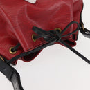 LOUIS VUITTON Epi Petit Noe Bag By Color Black Red M44172 LV Auth bs29727-6