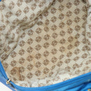 LOEWE Anagram Amazonas Hand Bag Nylon Blue Gold Auth bs29731-12
