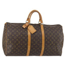 LOUIS VUITTON Monogram Keepall 55 Boston Bag M41424 LV Auth bs29734-1