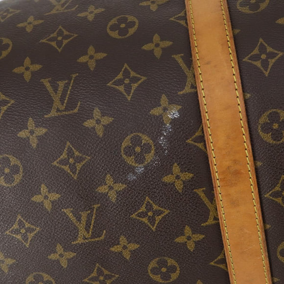LOUIS VUITTON Monogram Keepall 55 Boston Bag M41424 LV Auth bs29734