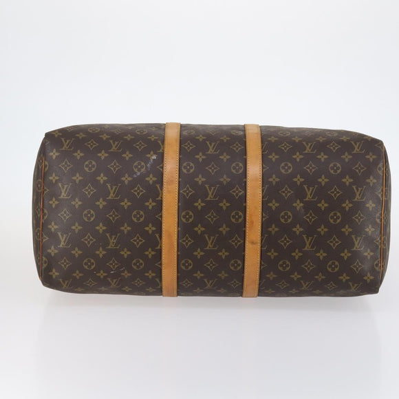 LOUIS VUITTON Monogram Keepall 55 Boston Bag M41424 LV Auth bs29734