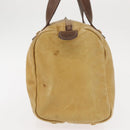 LOEWE Anagram Hand Bag Leather Beige Gold Auth bs29735-3