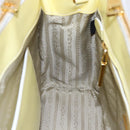 PRADA Hand Bag Patent leather Beige Gold Auth bs29737-20