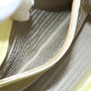 PRADA Hand Bag Patent leather Beige Gold Auth bs29737-21