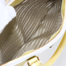 PRADA Hand Bag Patent leather Beige Gold Auth bs29737-24