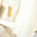 FENDI Mini Peek A Boo Hand Bag Leather 2way Ivory gold Auth bs29739-11