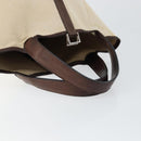 HERMES Toile H Picotin PM Bag Canvas Leather Beige Brown Silver Auth bs29741-7