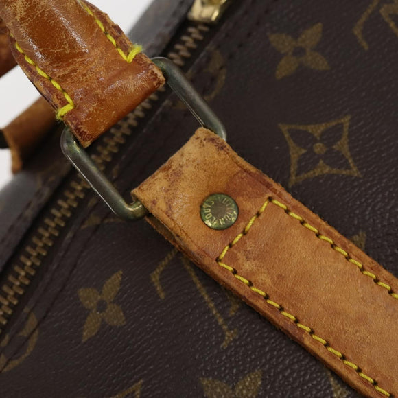 LOUIS VUITTON Monogram Keepall Bandouliere 55 Boston Bag M41414 LV Auth bs29746