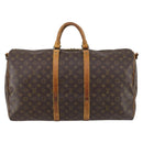 LOUIS VUITTON Monogram Keepall Bandouliere 55 Boston Bag M41414 LV Auth bs29746-13