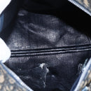 Christian Dior Trotter Canvas mini Boston Bag Navy Gold Auth bs29750-15