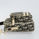 Christian Dior Trotter Canvas Shoulder Bag PVC Black Silver Auth bs29752-4