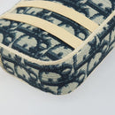 Christian Dior Trotter Canvas Shoulder Bag PVC Navy Silver Auth bs29753-11