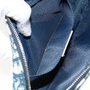 Christian Dior Trotter Canvas Shoulder Bag PVC Navy Silver Auth bs29753-19