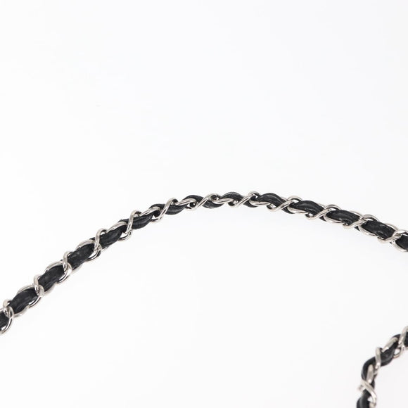 CHANEL Chain Shoulder Bag Patent leather Black Gold CC Auth bs29761