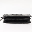 CHANEL Chain Shoulder Bag Patent leather Black Gold CC Auth bs29761-11