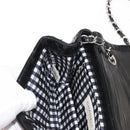 CHANEL Chain Shoulder Bag Patent leather Black Gold CC Auth bs29761-23