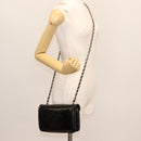 CHANEL Chain Shoulder Bag Patent leather Black Gold CC Auth bs29761-27