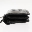 CHANEL Chain Shoulder Bag Patent leather Black Gold CC Auth bs29761-7