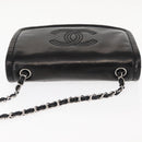 CHANEL Chain Shoulder Bag Patent leather Black Gold CC Auth bs29761-8