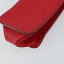HERMES Glasses Case Leather Red Gold Auth bs29762-15