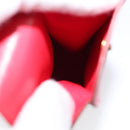 HERMES Glasses Case Leather Red Gold Auth bs29762-11