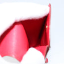 HERMES Glasses Case Leather Red Gold Auth bs29762-17