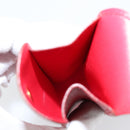 HERMES Glasses Case Leather Red Gold Auth bs29762-12