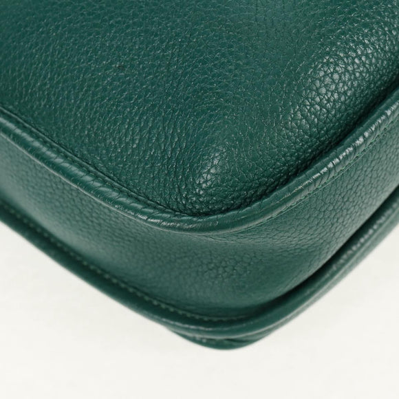 HERMES Evelyn 3 GM Umhängetasche Leder Grün Auth bs29763SAM