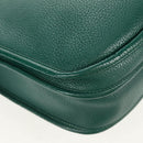 HERMES Evelyn 3 GM Shoulder Bag Leather Green Auth bs29763A-19