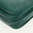 HERMES Evelyn 3 GM Shoulder Bag Leather Green Auth bs29763A-20