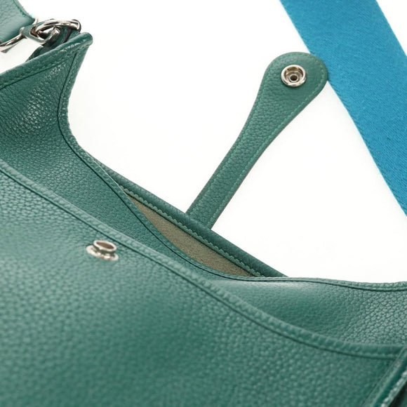 HERMES Evelyn 3 GM Umhängetasche Leder Grün Auth bs29763SAM