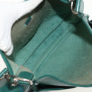 HERMES Evelyn 3 GM Shoulder Bag Leather Green Auth bs29763A-10